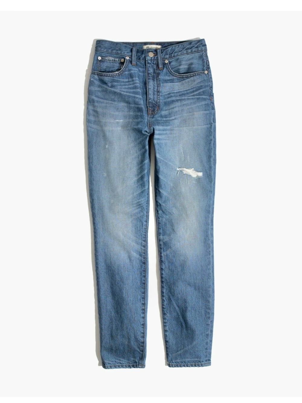 Madewell rigid skinny Distressed cotton jeans size 26 Napa wash - Picture 3 of 11
